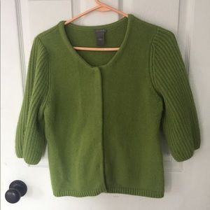 Ann Taylor Green Sweater Large